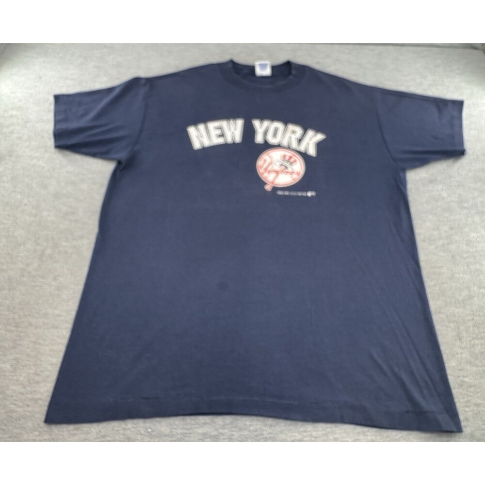 TRENCH Vintage 1987 MLB New York Yankees USA Made Men’s Large T-Shirt  A1